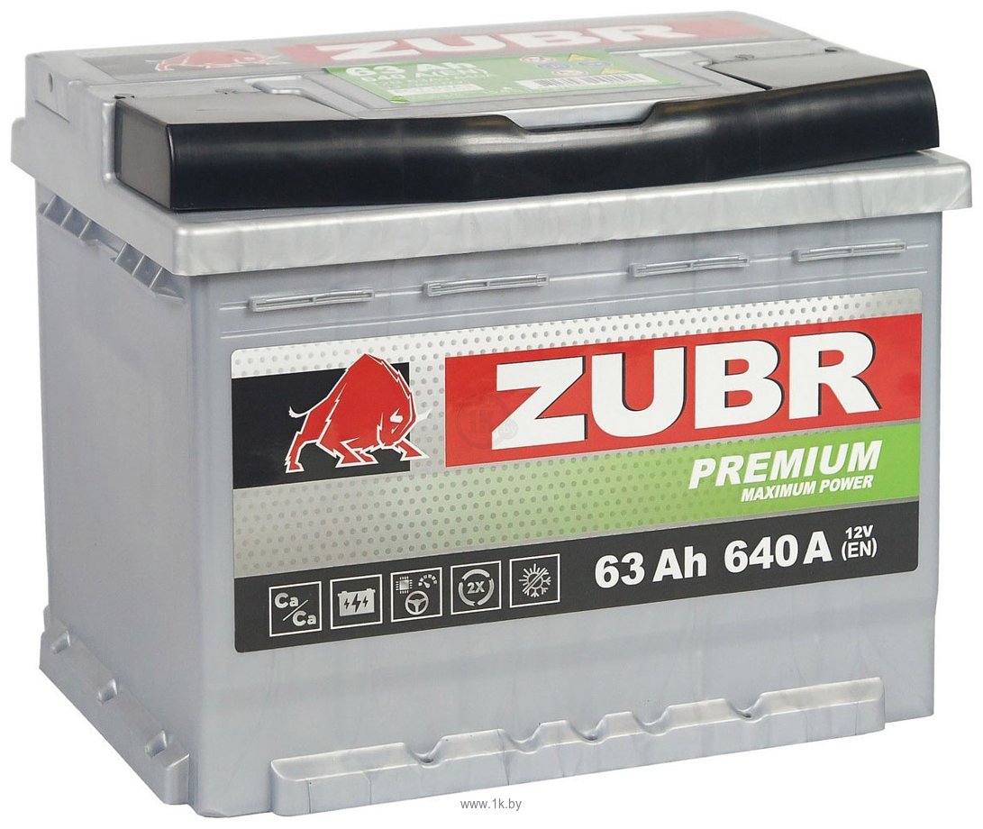 Фотографии Zubr 63 Ah ZUBR Premium L+