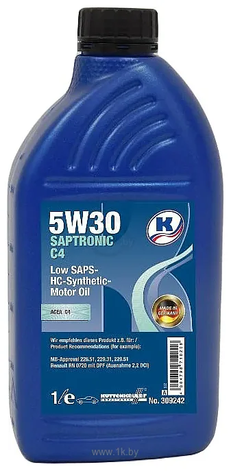 Фотографии Kuttenkeuler Saptronic C4 5W-30 1л Фотографии Kuttenkeuler Saptronic C4 5W-30 1л