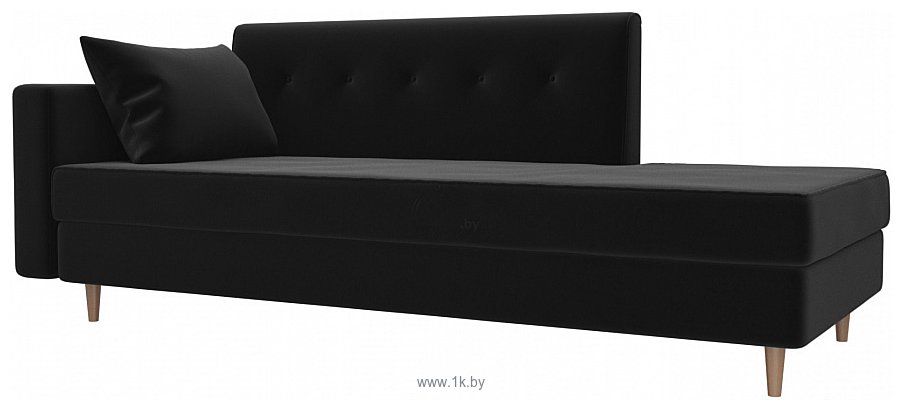 Фотографии Лига диванов Селена 105233 (левый, микровельвет, черный)