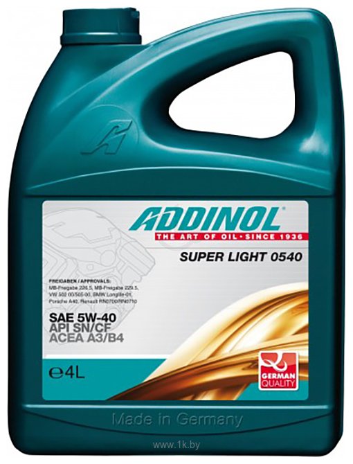 Фотографии Addinol Super Light 0540 5W-40 4л