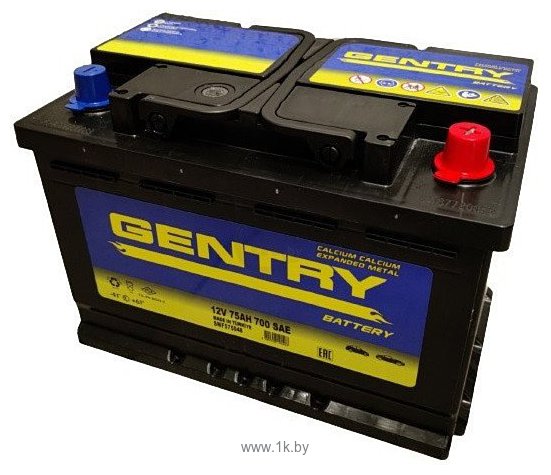Фотографии GENTRY R+ низ. (75Ah)