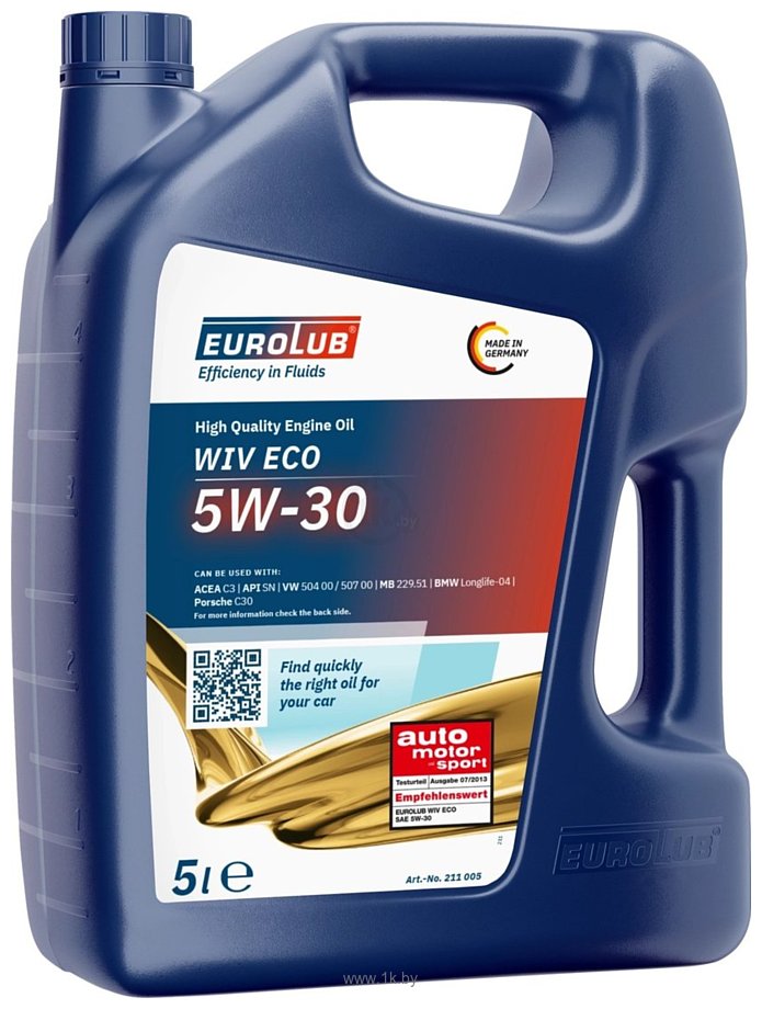 Фотографии EUROLUB WIV ECO 5W-30 ACEA C3 5л
