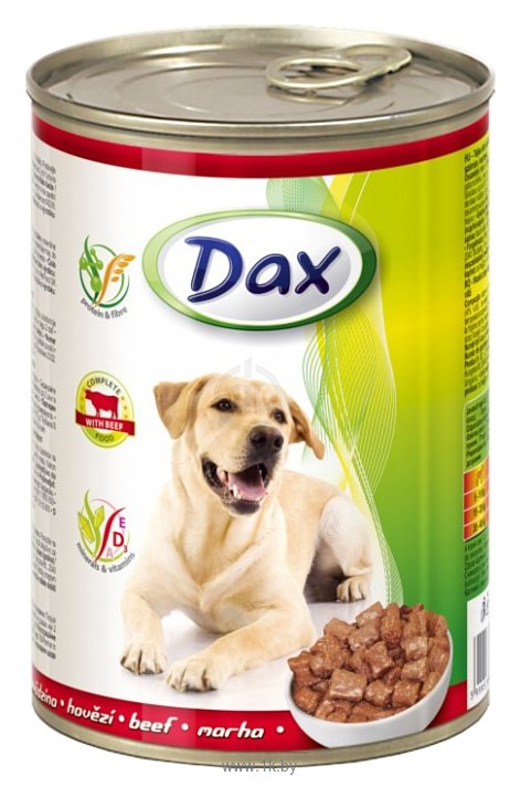 Фотографии DAX (0.415 кг) 6 шт. Говядина для собак консервы