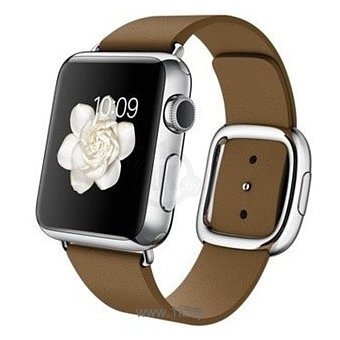 Фотографии Apple Watch 38mm Stainless Steel with Brown Modern Buckle (MJ3A2)