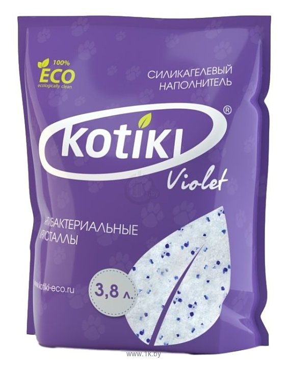 Фотографии Kotiki Violet Антибактериальные кристаллы 3.8л