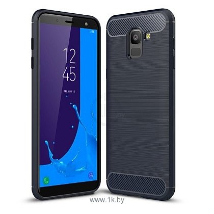 Фотографии Case Brushed Line для Samsung Galaxy A6 (синий)