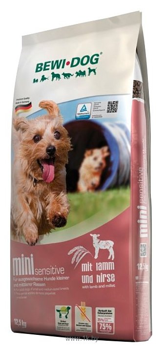 Фотографии Bewi Dog Mini Sensitive with Lamb & Millet для собак малых и средних пород (12.5 кг)