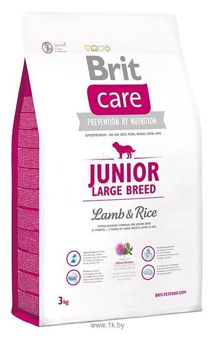 Фотографии Brit (3 кг) Care Junior Large Breed Lamb & Rice