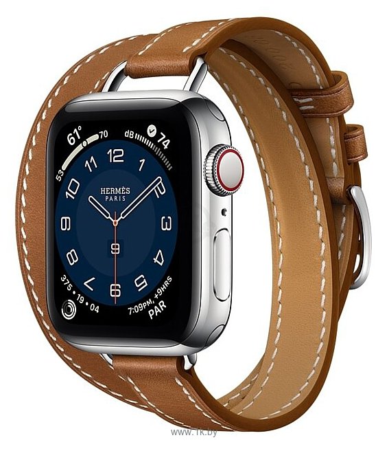 Фотографии Apple Watch Herms Series 6 GPS + Cellular 40мм Stainless Steel Case with Attelage Double Tour