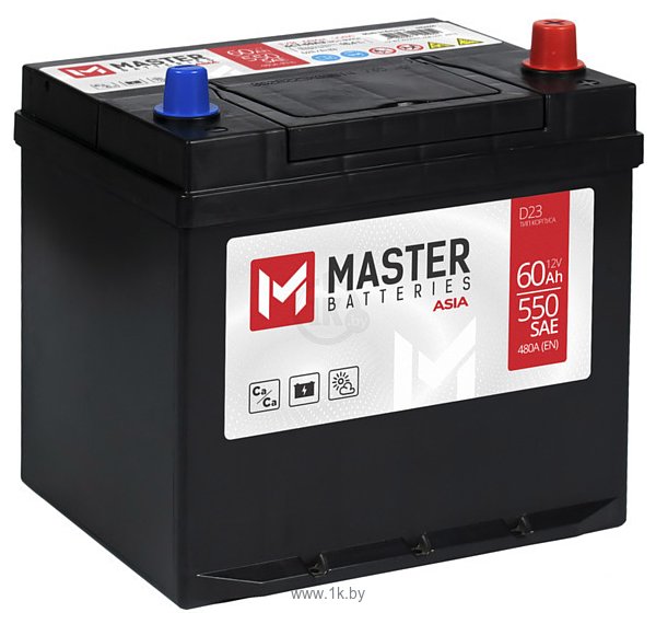 Фотографии Master Batteries Asia R+ (60Ah)