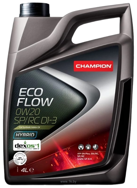 Фотографии Champion Eco Flow 0W-20 SP/RC D1-3 4л