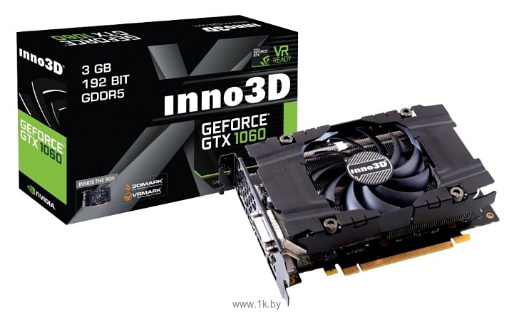 Фотографии Inno3D GeForce GTX 1060 1506Mhz PCI-E 3.0 3072Mb 8000Mhz 192 bit DVI HDMI HDCP