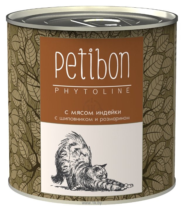 Фотографии Petibon Phytoline с мясом индейки с шиповником и розмарином для кошек (0.24 кг) 1 шт.