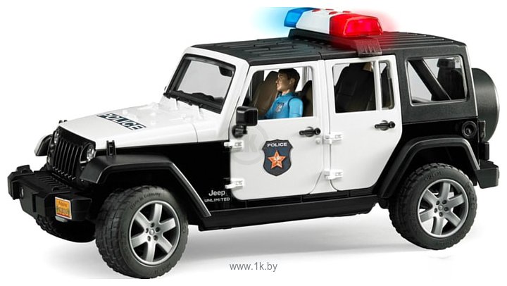 Фотографии Bruder Jeep Wrangler Unlimited Rubicon Police 02526