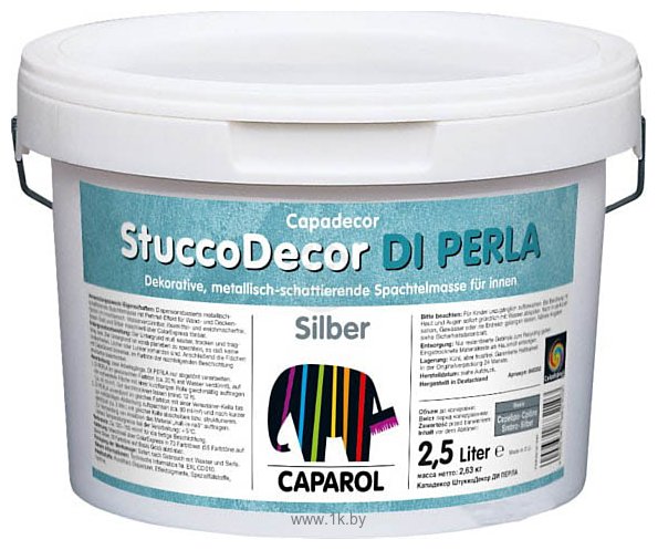 Фотографии Caparol StuccoDecor Di Perla 2.5 л (белая база)