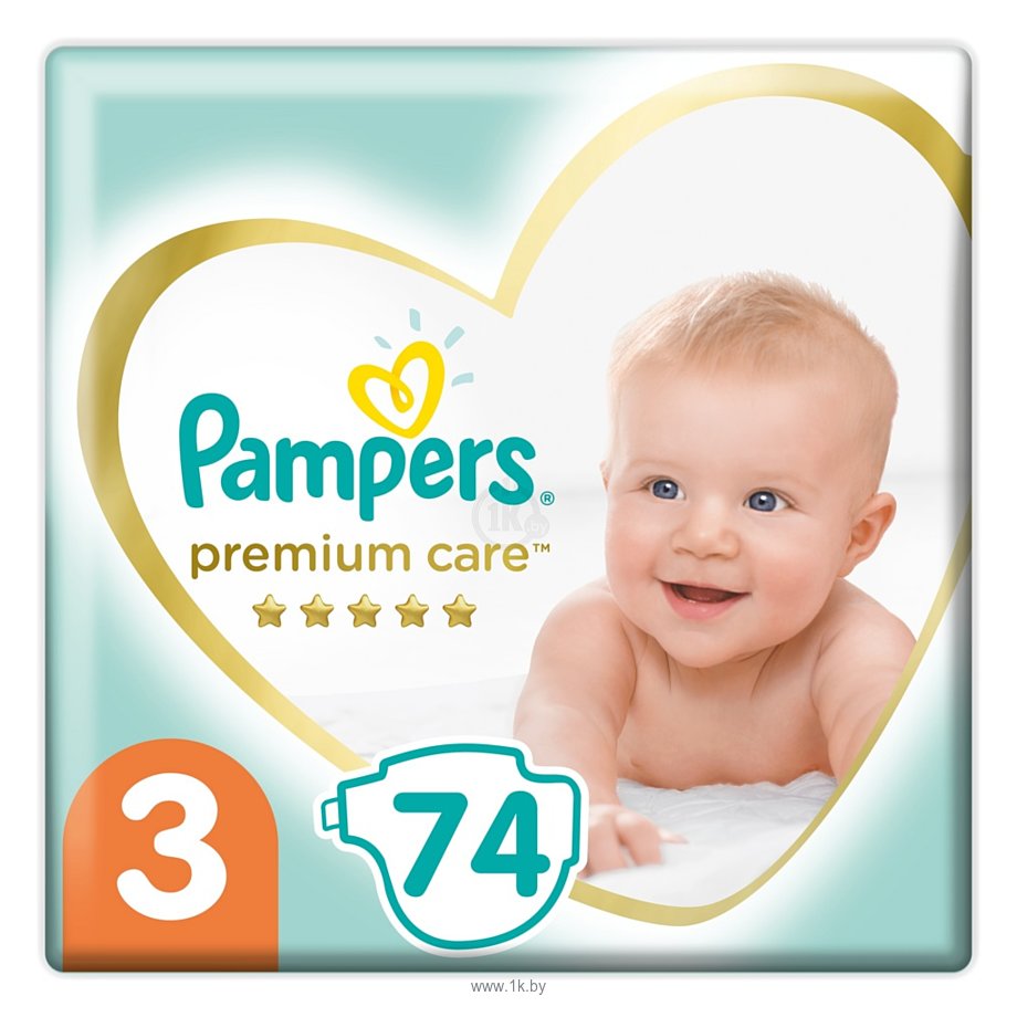 Фотографии Pampers Premium Care Midi 3 (6-10 кг), 74 шт