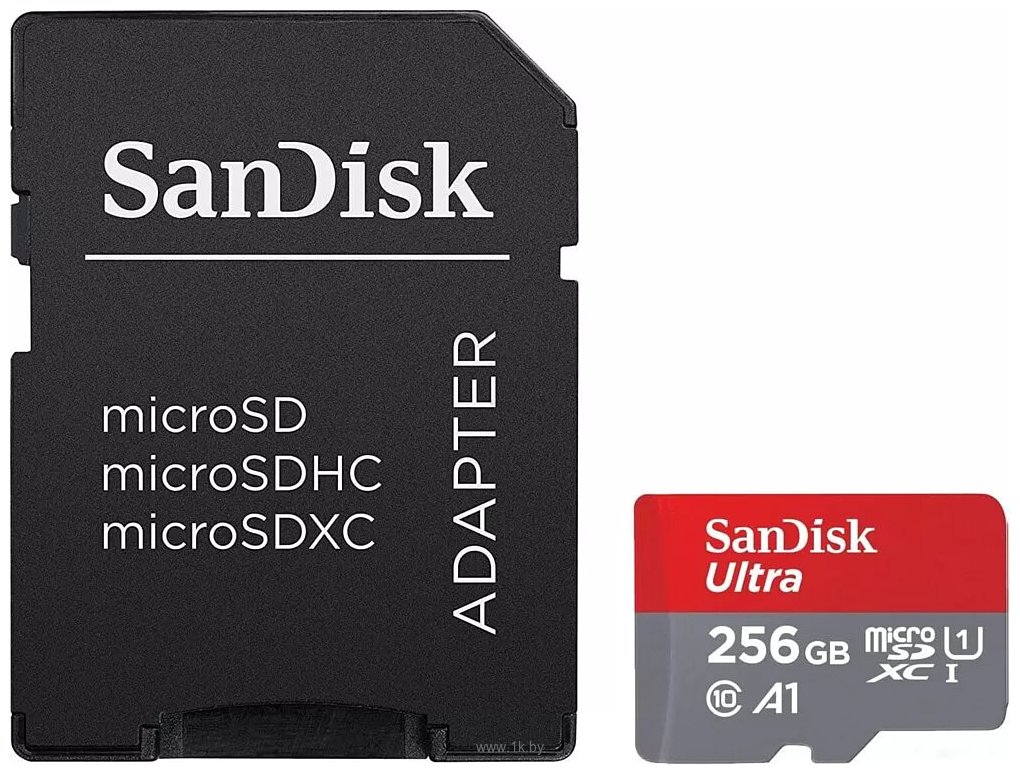 Фотографии SanDisk Ultra microSDXC SDSQUAC-256G-GN6MA 256GB (с адаптером)