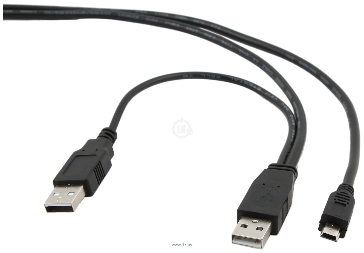 Фотографии 2 USB 2.0 - mini-USB 2.0 type-B 0.5 м