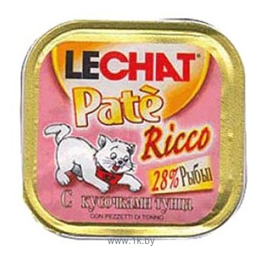 Фотографии LeChat Pate Ricco с кусочками Тунца (0.1 кг) 32 шт.