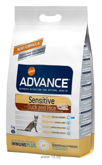 Фотографии Advance Cat Sensitive утка и рис (1.5 кг)