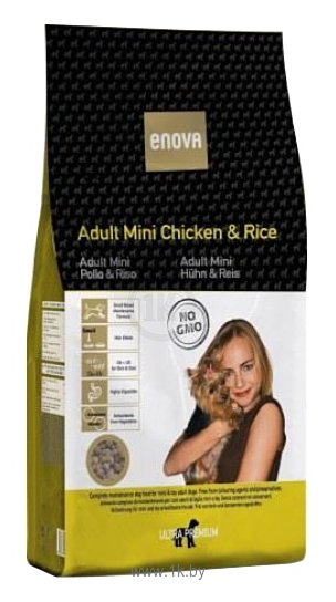 Фотографии ENOVA (0.4 кг) Adult Chicken & Rice Mini сухой корм для собак