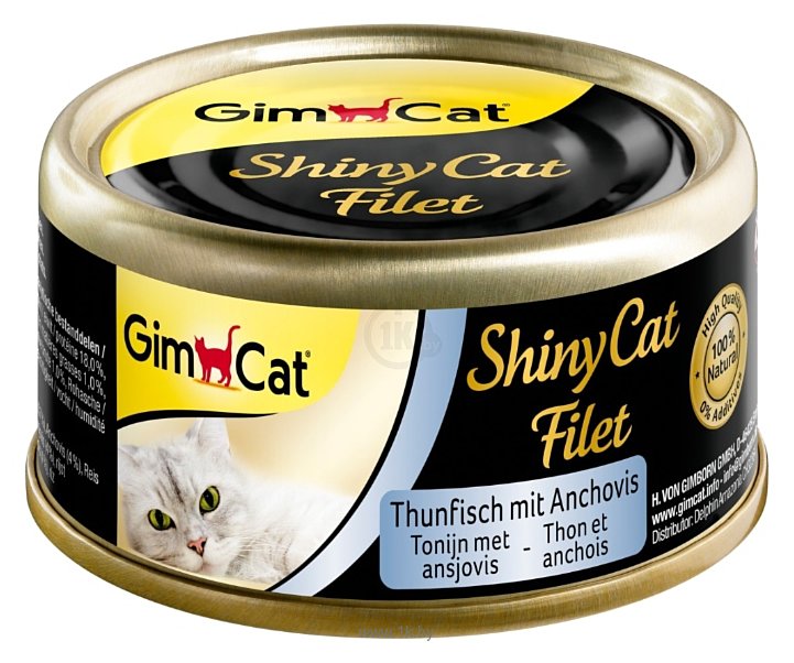Фотографии GimCat ShinyCat Filet тунец с анчоусами (0.07 кг) 1 шт.