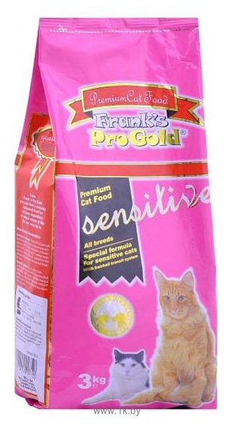 Фотографии Frank’s Pro Gold (3 кг) Sensitive Cat 32/18
