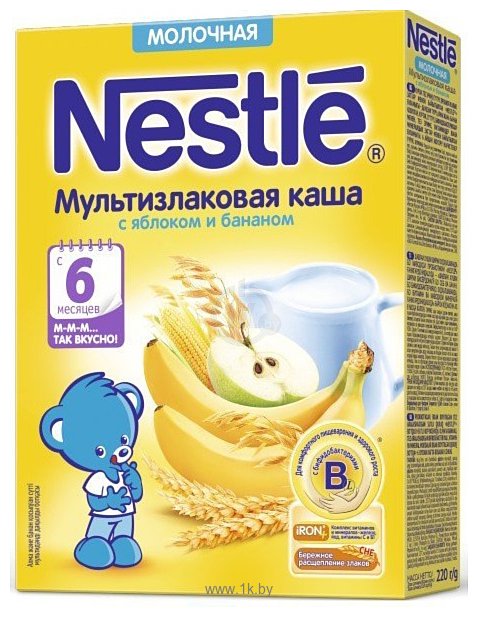 Фотографии Nestle Мультизлаковая (яблоко, банан), 220 г