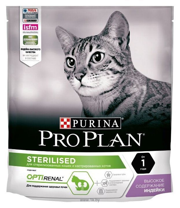 Фотографии Purina Pro Plan Sterilised feline rich in Turkey dry (0.4 кг)