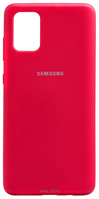 Фотографии EXPERTS Soft-Touch для Samsung Galaxy M31 с LOGO (неоново-розовый)
