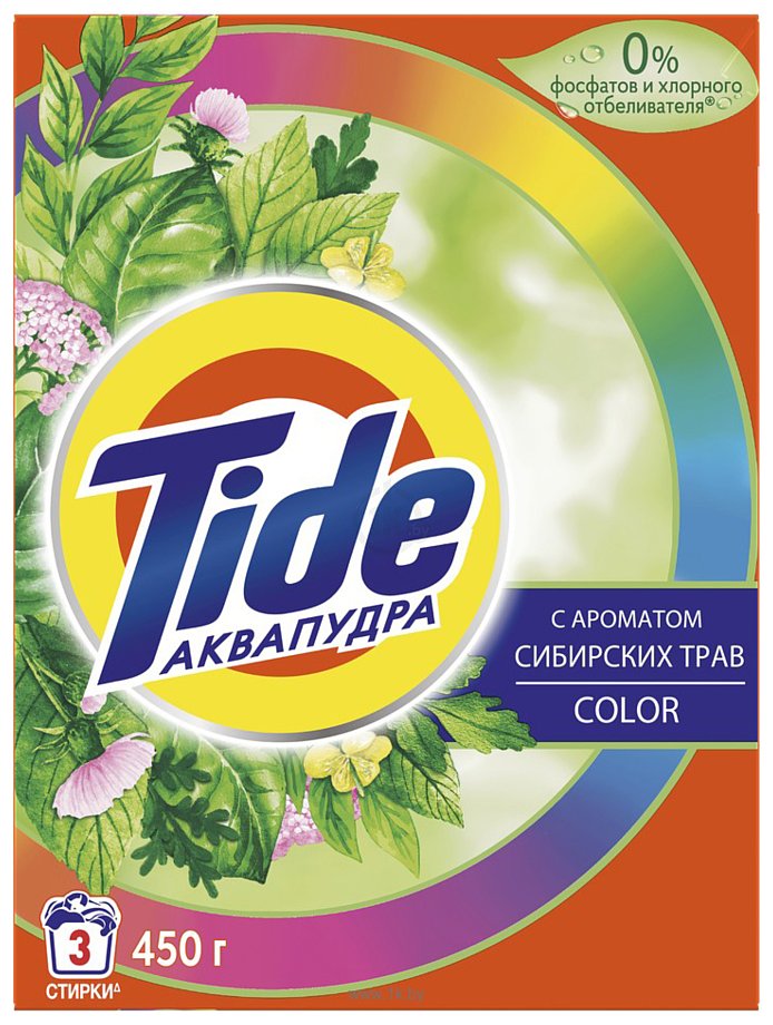 Фотографии Tide Color с ароматом сибирских трав 450 г