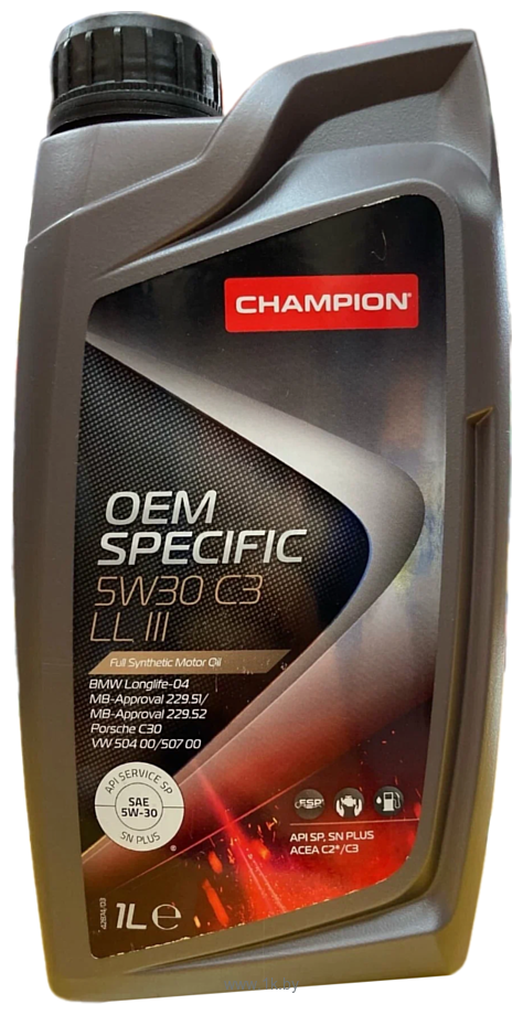 Фотографии Champion OEM Specific 5W-30 C3 LL III 1л