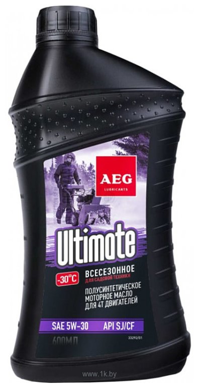 Фотографии AEG Lubricants Ultimate SAE 5W-30 API SJ/CF 4Т п/с 0.6л