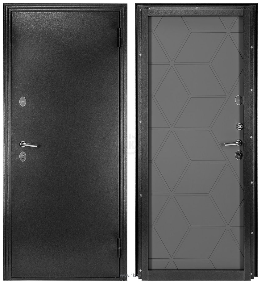 Фотографии Guard Термо MG75 97х205 правая (черное серебро/серый)