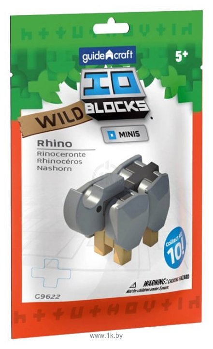 Фотографии Guide Craft IO Blocks Minis G9622 Носорог