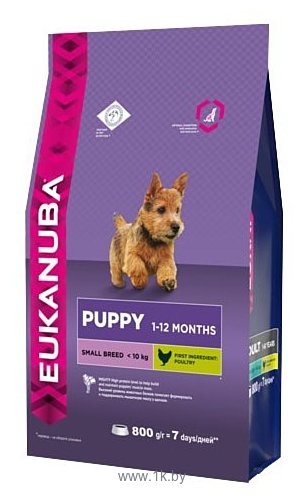 Фотографии Eukanuba (0.8 кг) Puppy Dry Dog Food For Small Breed Chicken