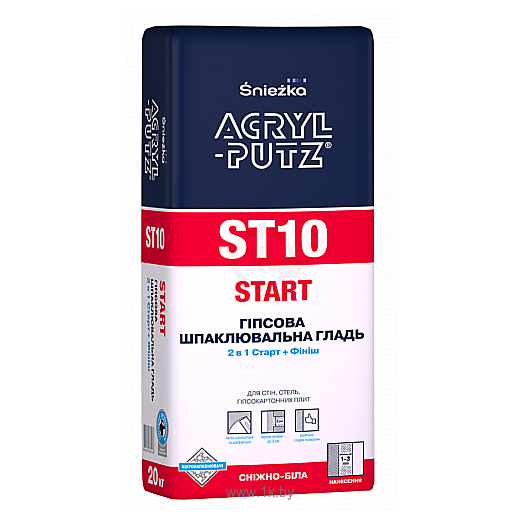 Фотографии Sniezka Acryl-Putz Start ST10 20 кг