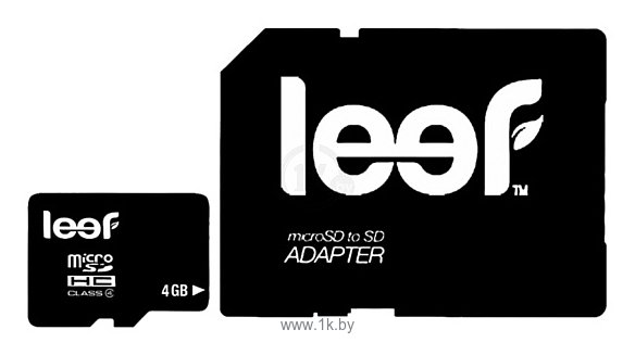 Фотографии Leef microSDHC Class 4 4GB + SD adapter