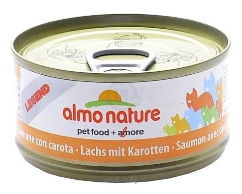 Фотографии Almo Nature Legend Adult Cat Salmon and Carrots (0.07 кг) 12 шт.