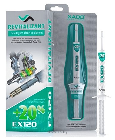 Фотографии Xado Ревитализант EX120 для всех типов топливной аппаратуры 8ml