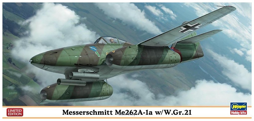 Фотографии Hasegawa Истребитель Messerschmitt Me262A-1a GR21