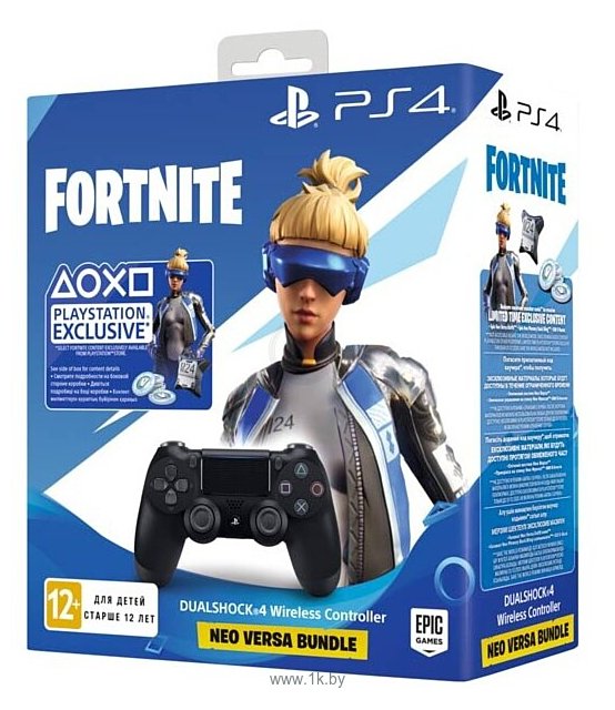 Фотографии Sony Dualshock 4 v2 (CUH-ZCT2E) Fortnite Neo Versa Bundle