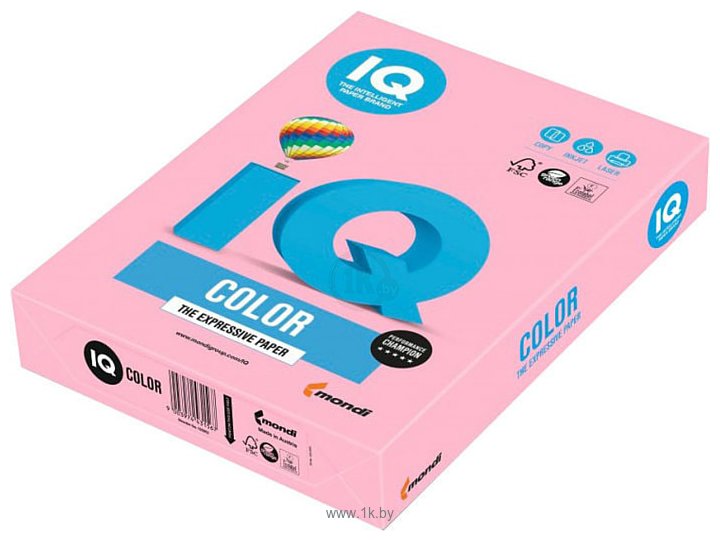 Фотографии IQ Color OPI74 A4 (розовый фламинго, 160 г/м2, 250 л)