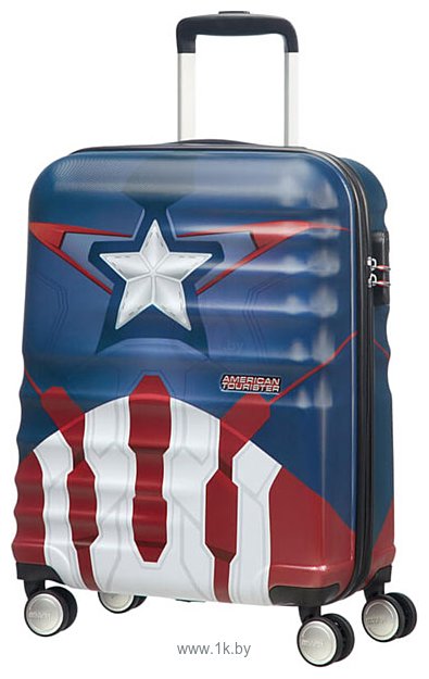 Фотографии American Tourister Wavebreaker Disney Captain America Close-Up 55 см