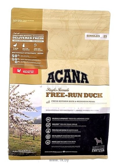 Фотографии Acana (2 кг) Singles Free-Run Duck