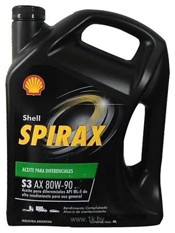 Фотографии Shell Spirax S3 AX 80W-90 4л