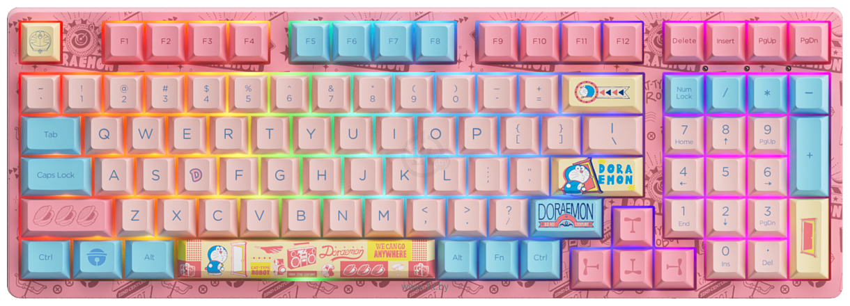 Фотографии Akko 3098B Doraemon Macaron Akko CS Jelly Pink