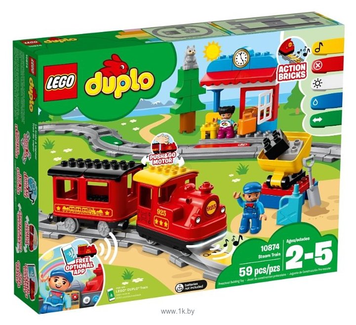 Фотографии LEGO Duplo 10874 Поезд на паровой тяге