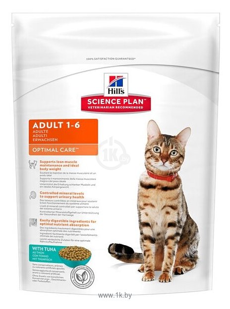 Фотографии Hill's Science Plan Feline Adult Optimal Care with Tuna (0.4 кг)