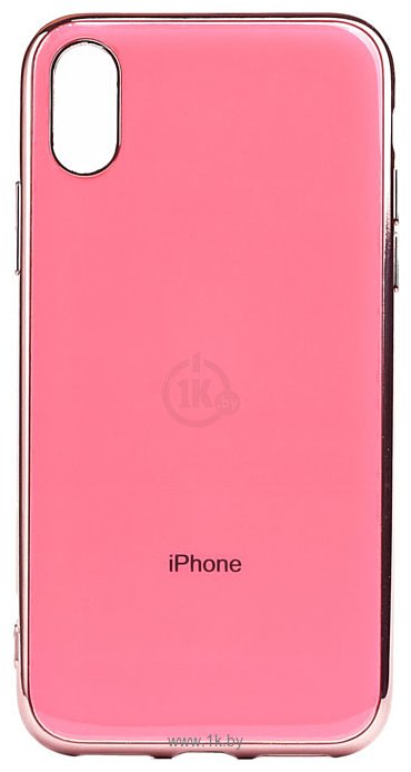 Фотографии EXPERTS Plating Tpu для Apple iPhone XR (неоново-розовый)